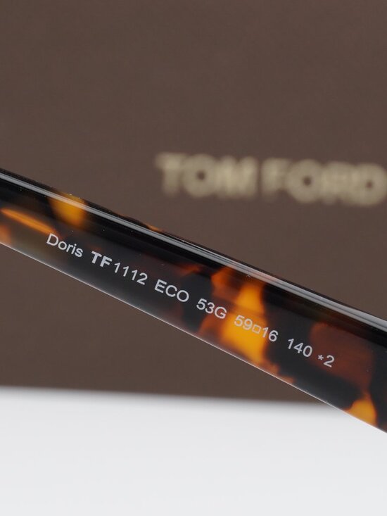 Tom Ford Doris FT1112 53G Cat Eye Sunglasses - Havana / Brown main image 5